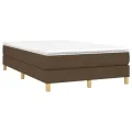 cadre de lit avec matelas Marron foncé 120x200 cm