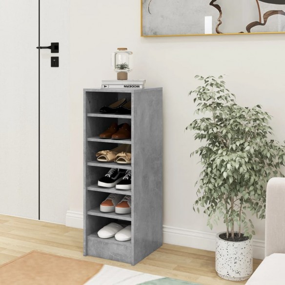 Armoire à chaussures Gris 31,5x35x90 cm Aggloméré