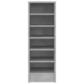 Armoire à chaussures Gris 31,5x35x90 cm Aggloméré
