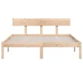 Cadre de lit Bois de pin massif 140x200 cm
