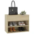 Banc à chaussures Chêne sonoma 60x30x45 cm Aggloméré