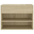 Banc à chaussures Chêne sonoma 60x30x45 cm Aggloméré