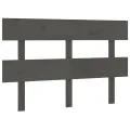 Tête de lit Gris 124x3x81 cm Bois massif de pin