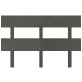 Tête de lit Gris 124x3x81 cm Bois massif de pin