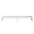 Cadre de lit Blanc Bois massif 90x200 cm