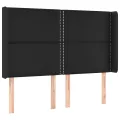 cadre de lit matelas LED Noir 140x200cm Similicuir