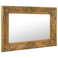 Miroir mural style baroque 60x40 cm Doré
