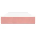 Matelas de lit à ressorts ensachés Rose 90x190x20 cm Velours