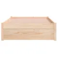 Cadre de lit bois massif 90x190 cm simple