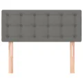 Tête de lit Gris foncé 80x5x78/88 cm Tissu