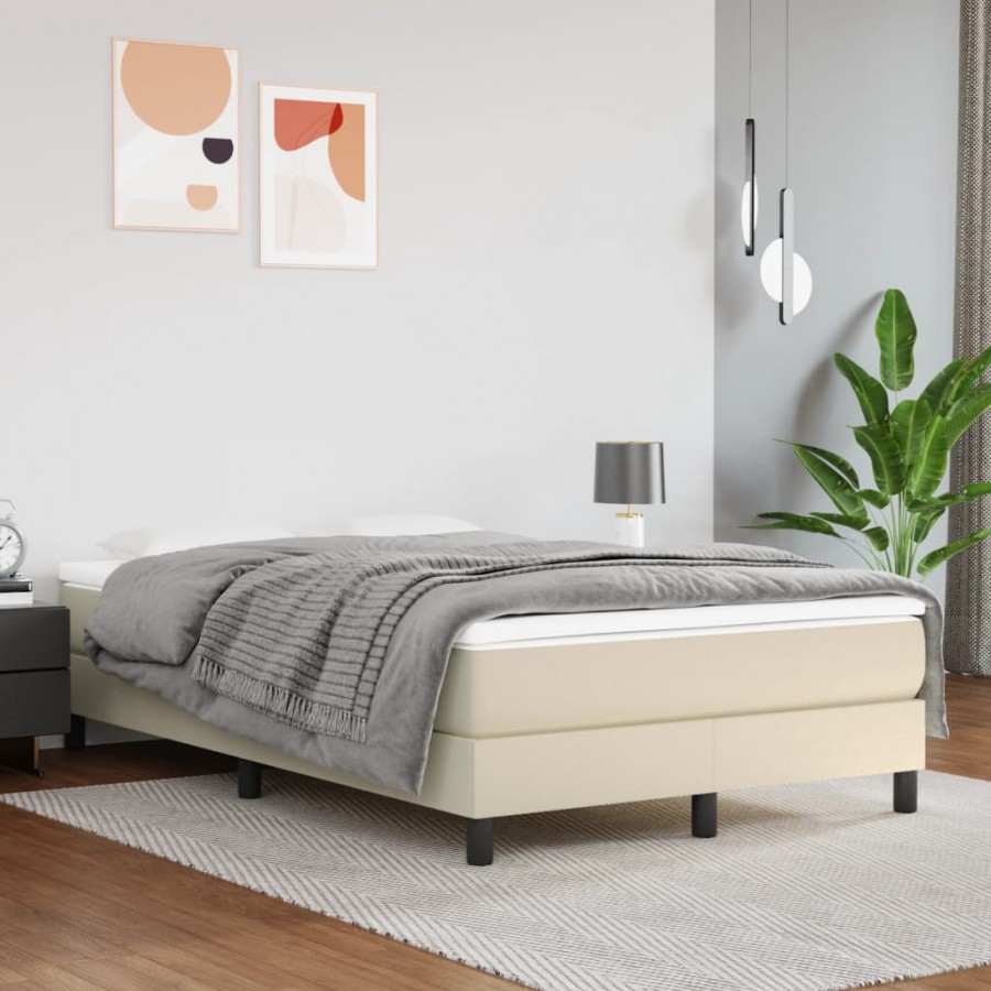 Matelas de lit à ressorts ensachés Crème 120x200x20 cm