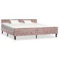 Cadre de lit Rose Velours 200 x 200 cm