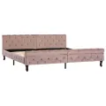 Cadre de lit Rose Velours 200 x 200 cm