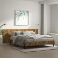 Tête de lit murale Chêne fumé 240x1,5x80 cm Bois d'ingénierie