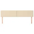 Têtes de lit 2 pcs Crème 90x5x78/88 cm Tissu