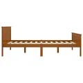 Cadre de lit Marron miel Bois de pin massif 140x200 cm
