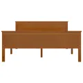 Cadre de lit Marron miel Bois de pin massif 140x200 cm