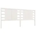 Tête de lit Blanc 156x4x100 cm Bois massif de pin