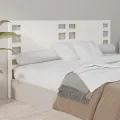Tête de lit Blanc 156x4x100 cm Bois massif de pin