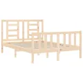 Cadre de lit avec tête de lit 140x190 cm bois massif
