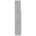 Armoire de tête de lit Gris béton 180x19x103,5 cm