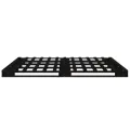 Lit de palette noir 120x190 cm Bois pin massif Petit Double
