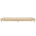 Cadre de lit chêne sonoma 140x190 cm bois d'ingénierie