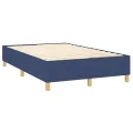 cadre de lit avec matelas Bleu 120x200 cm Tissu