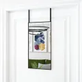 Miroir de porte Noir 30x60 cm Verre et aluminium