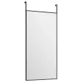 Miroir de porte Noir 30x60 cm Verre et aluminium