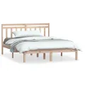 Cadre de lit Bois massif 120x190 cm Petit Double