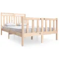 Cadre de lit Bois massif 120x190 cm Petit Double