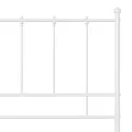 Cadre de lit Blanc Métal 120x200 cm