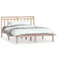 Cadre de lit Bois de pin massif 120x200 cm