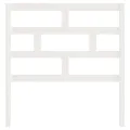 Tête de lit Blanc 96x4x100 cm Bois massif de pin