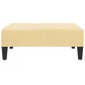Repose-pied Crème 78x56x32 cm Velours