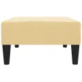 Repose-pied Crème 78x56x32 cm Velours