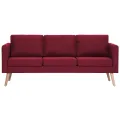 Ensemble de canapé 2 pcs Tissu Rouge bordeaux
