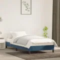 Cadre de lit Bleu foncé 90x200 cm Velours