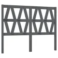 Tête de lit Gris 156x4x100 cm Bois massif de pin