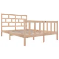 Cadre de lit Bois de pin massif 140x200 cm