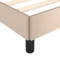 Cadre de lit avec tête de lit Cappuccino 140x200 cm Similicuir