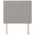 Têtes de lit 2 pcs Gris clair 90x5x78/88 cm Tissu