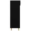 Armoire à chaussures Noir 60x35x105 cm Bois d'ingénierie