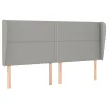 cadre de lit avec matelas Gris clair 200x200cm Tissu