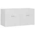 Armoire d'évier Blanc 90x38,5x46 cm Aggloméré