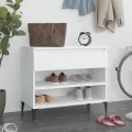 Armoire à chaussures Blanc 70x36x60 cm Bois d'ingénierie