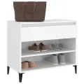 Armoire à chaussures Blanc 70x36x60 cm Bois d'ingénierie