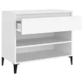 Armoire à chaussures Blanc 70x36x60 cm Bois d'ingénierie