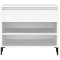 Armoire à chaussures Blanc 70x36x60 cm Bois d'ingénierie